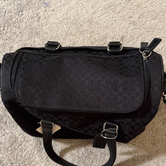 Coach Black Signature Train Case - Picture 2 of 6